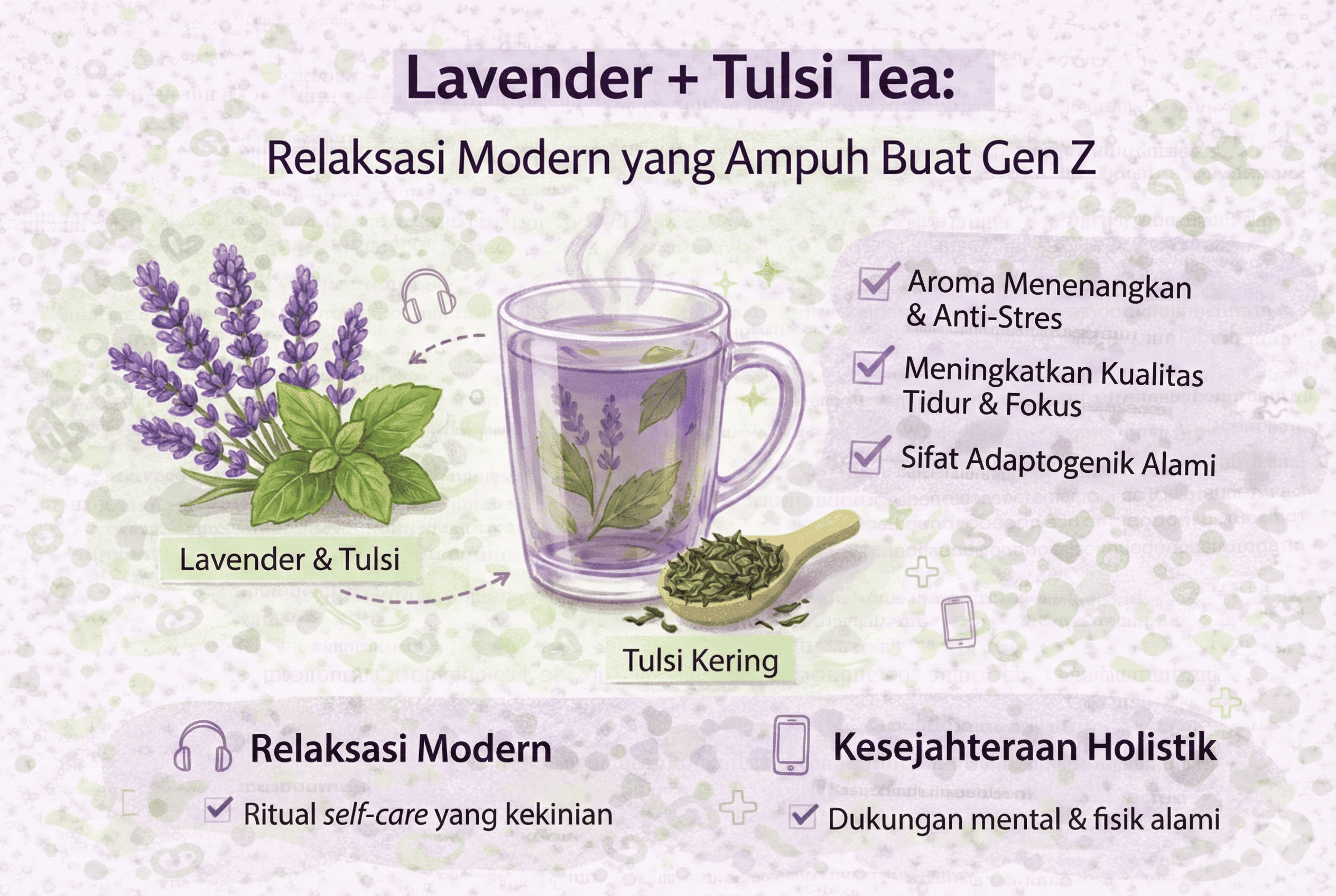 Lavender & Tulsi Tea: Relaksasi Modern yang Ampuh Buat Gen Z